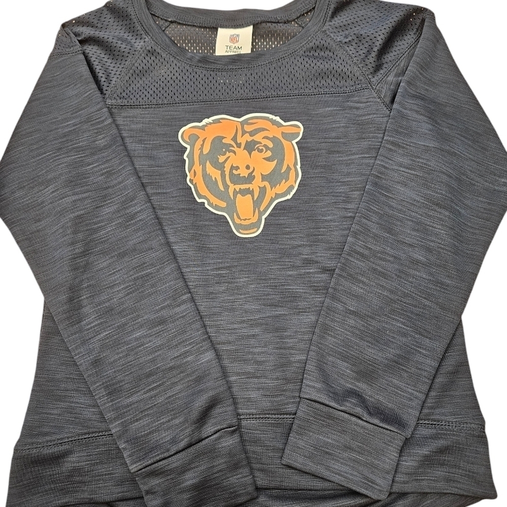 Chicago Bears Girls Size 10/ 12 Jersey Shirt Long Sleeve NFL Football